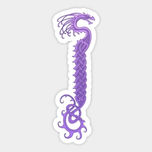 Celtic Serpent - Purple Sticker